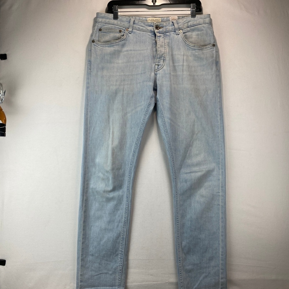 Suitsupply Candiani Denim Men 32x32 Light Blue Italian Premium Jeans Button Fly